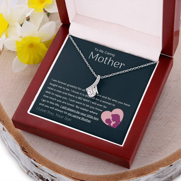 To My Loving Mother - You are my sunshine, I will always be your little boy (Limited Time Offer) - Alluring Beauty Necklace