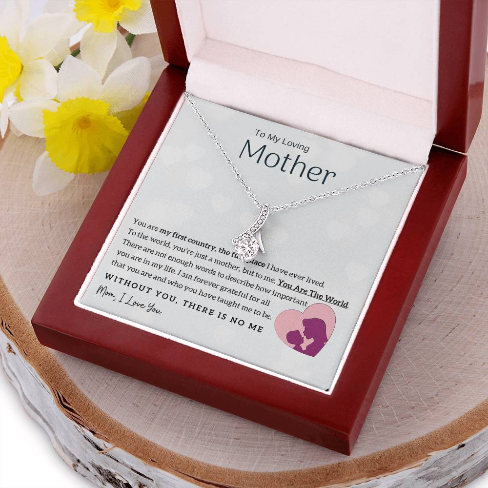 To My Loving Mother - You Are The World To Me! (Limited Time Offer) - Alluring Beauty Necklace