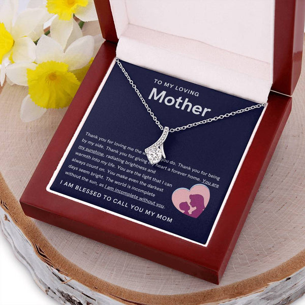 To My Loving Mother - You are my sunshine, radiating brightness into my life (Limited Time Offer) - Alluring Beauty Necklace