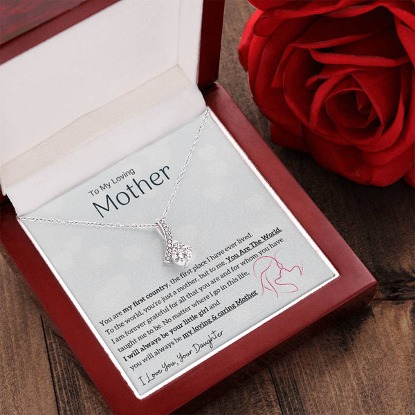 To My Loving Mother - You are my sunshine, I will always be your little girl (Limited Time Offer) - Alluring Beauty Necklace