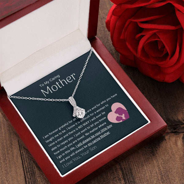 To My Loving Mother - You are my sunshine, I will always be your little boy (Limited Time Offer) - Alluring Beauty Necklace