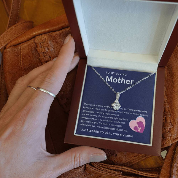 To My Loving Mother - You are my sunshine, radiating brightness into my life (Limited Time Offer) - Alluring Beauty Necklace