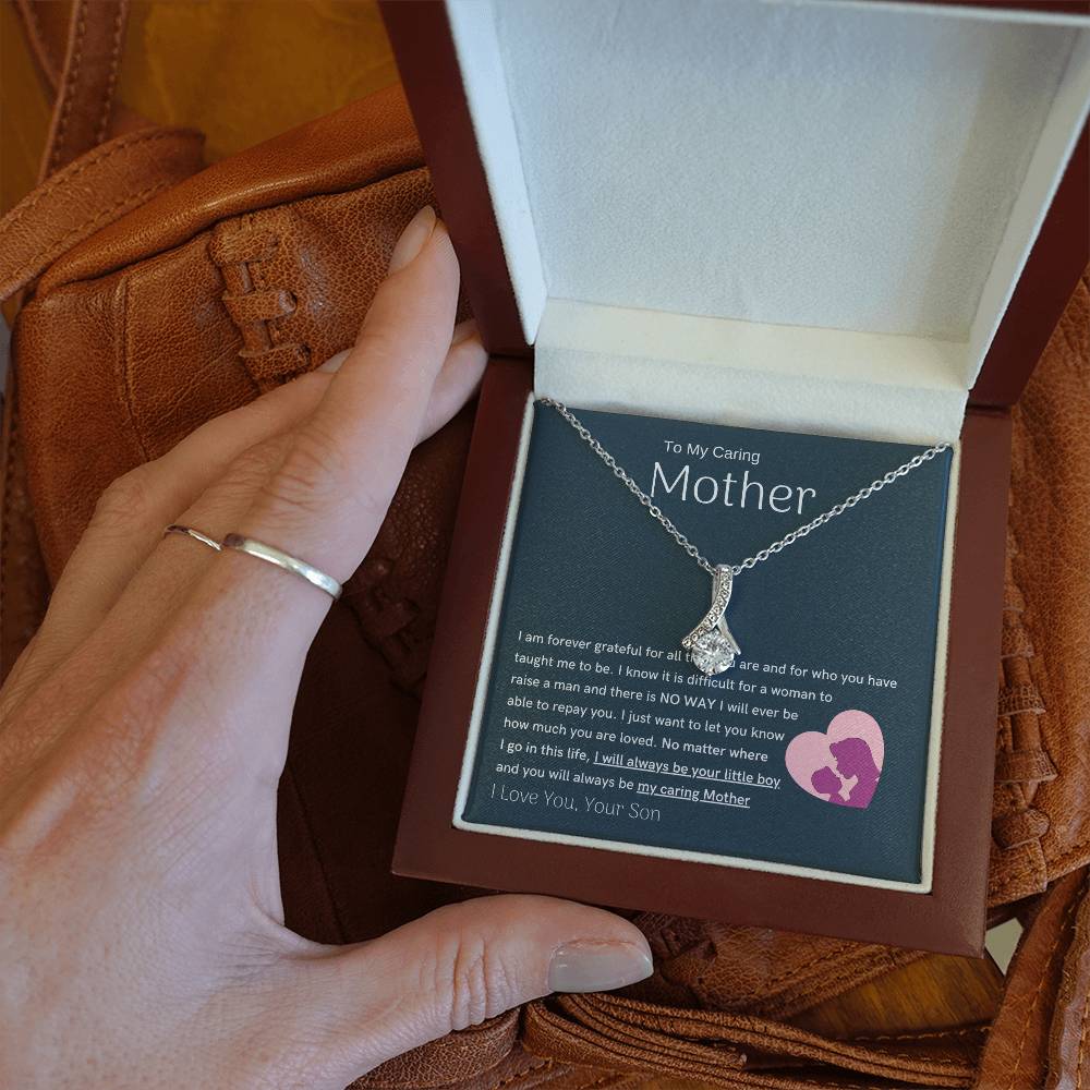 To My Loving Mother - You are my sunshine, I will always be your little boy (Limited Time Offer) - Alluring Beauty Necklace