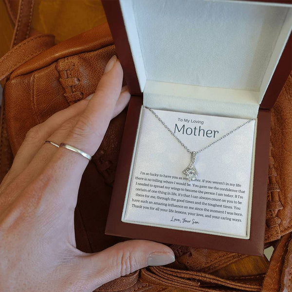 To My Loving Mother - I'm so lucky to have you as my mother! (Limited Time Offer) - Alluring Beauty Necklace