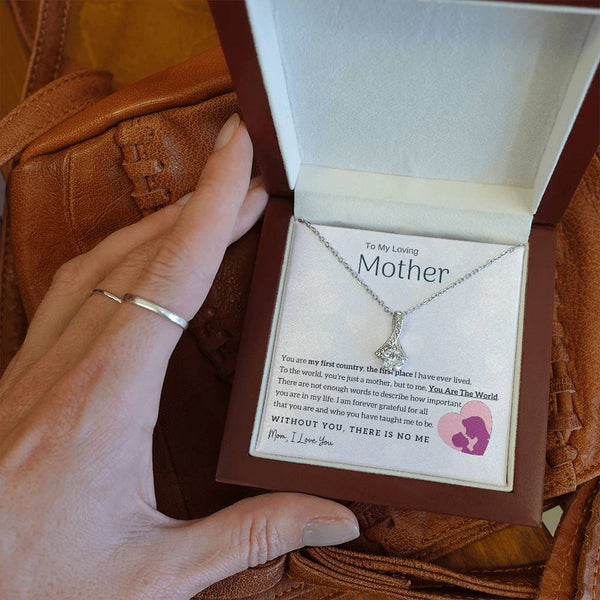 To My Loving Mother - You Are The World To Me! (Limited Time Offer) - Alluring Beauty Necklace