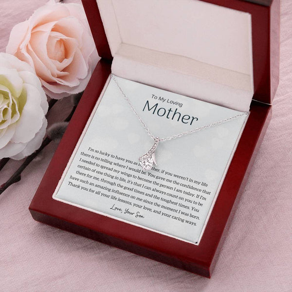 To My Loving Mother - I'm so lucky to have you as my mother! (Limited Time Offer) - Alluring Beauty Necklace