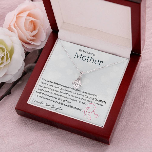 To My Loving Mother - You are my sunshine, I will always be your little girl (Limited Time Offer) - Alluring Beauty Necklace