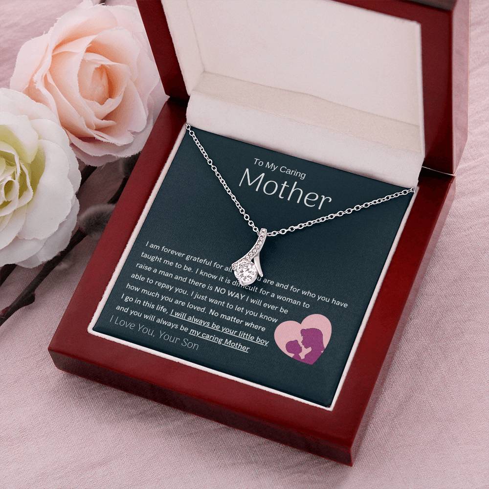 To My Loving Mother - You are my sunshine, I will always be your little boy (Limited Time Offer) - Alluring Beauty Necklace