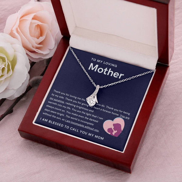 To My Loving Mother - You are my sunshine, radiating brightness into my life (Limited Time Offer) - Alluring Beauty Necklace