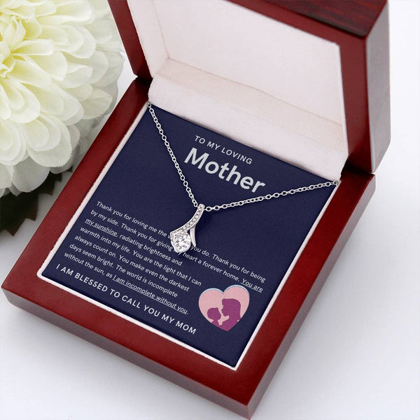 To My Loving Mother - You are my sunshine, radiating brightness into my life (Limited Time Offer) - Alluring Beauty Necklace