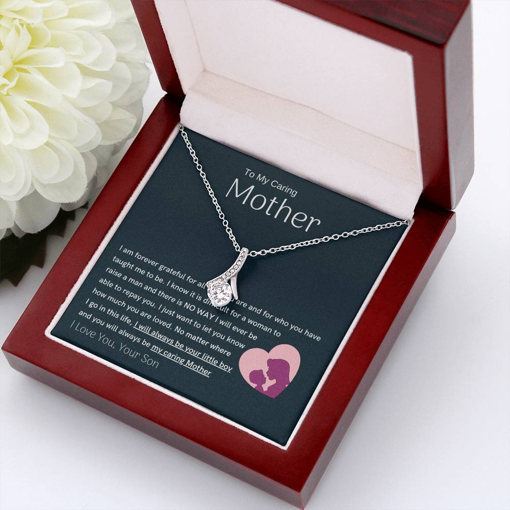 To My Loving Mother - You are my sunshine, I will always be your little boy (Limited Time Offer) - Alluring Beauty Necklace