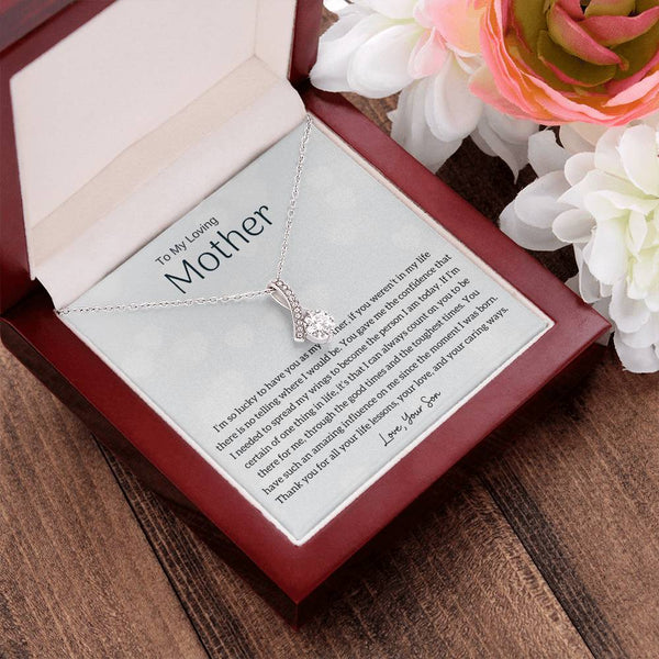 To My Loving Mother - I'm so lucky to have you as my mother! (Limited Time Offer) - Alluring Beauty Necklace