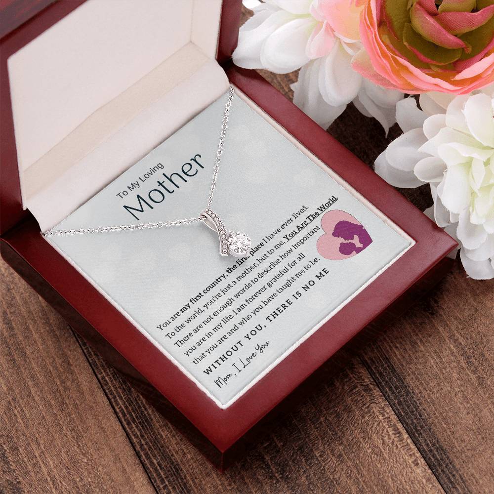 To My Loving Mother - You Are The World To Me! (Limited Time Offer) - Alluring Beauty Necklace