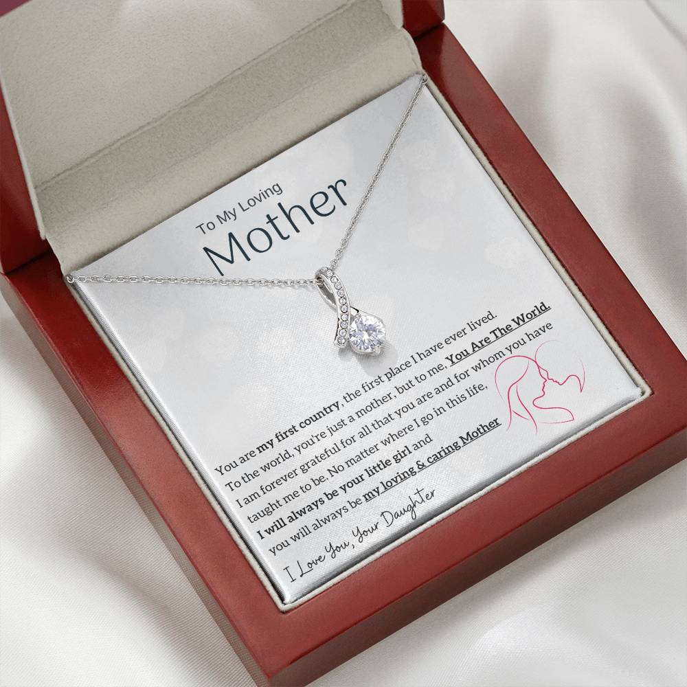 To My Loving Mother - You are my sunshine, I will always be your little girl (Limited Time Offer) - Alluring Beauty Necklace