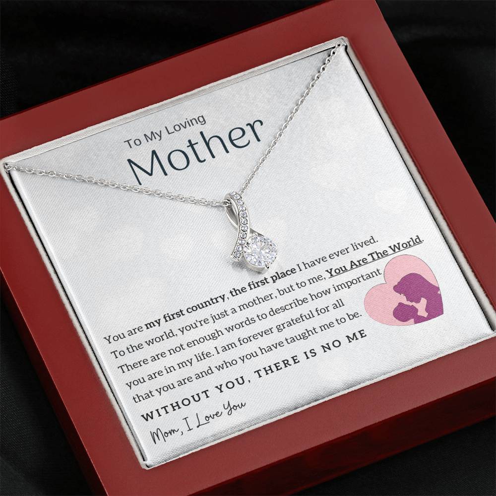 To My Loving Mother - You Are The World To Me! (Limited Time Offer) - Alluring Beauty Necklace