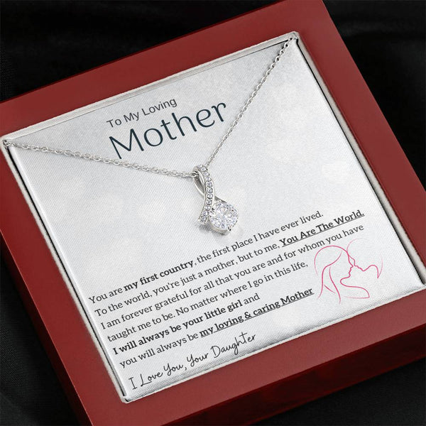 To My Loving Mother - You are my sunshine, I will always be your little girl (Limited Time Offer) - Alluring Beauty Necklace