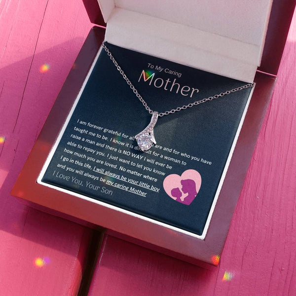 To My Loving Mother - You are my sunshine, I will always be your little boy (Limited Time Offer) - Alluring Beauty Necklace