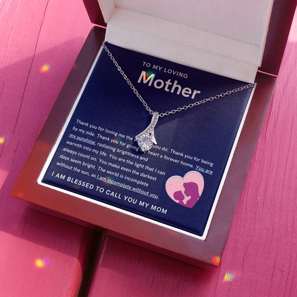 To My Loving Mother - You are my sunshine, radiating brightness into my life (Limited Time Offer) - Alluring Beauty Necklace
