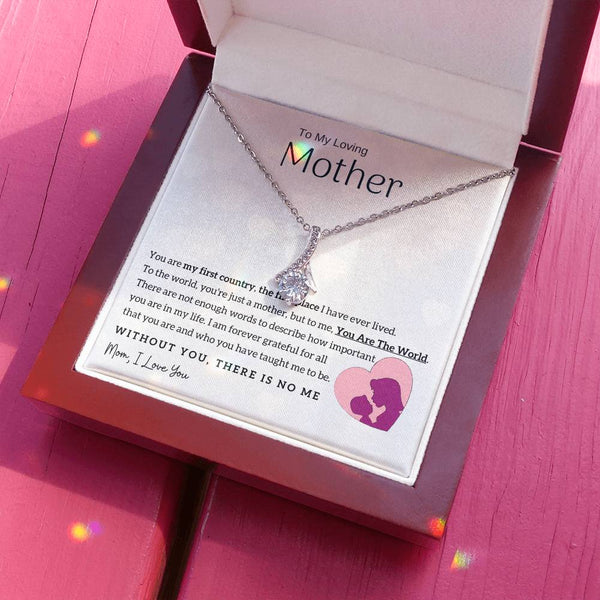 To My Loving Mother - You Are The World To Me! (Limited Time Offer) - Alluring Beauty Necklace