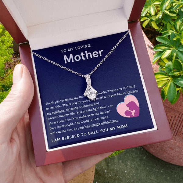 To My Loving Mother - You are my sunshine, radiating brightness into my life (Limited Time Offer) - Alluring Beauty Necklace