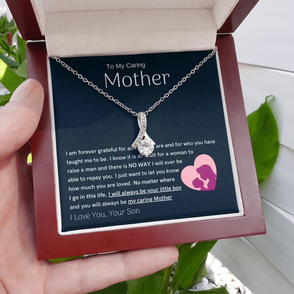 To My Loving Mother - You are my sunshine, I will always be your little boy (Limited Time Offer) - Alluring Beauty Necklace