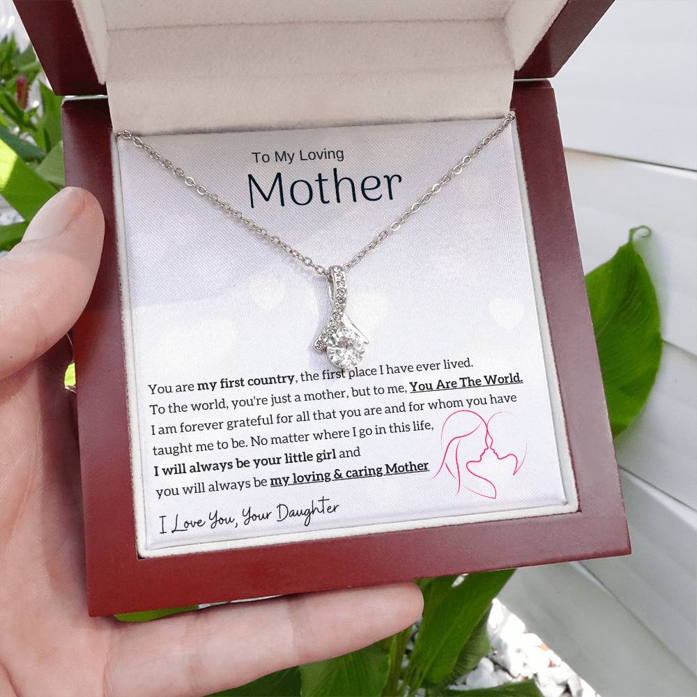 To My Loving Mother - You are my sunshine, I will always be your little girl (Limited Time Offer) - Alluring Beauty Necklace