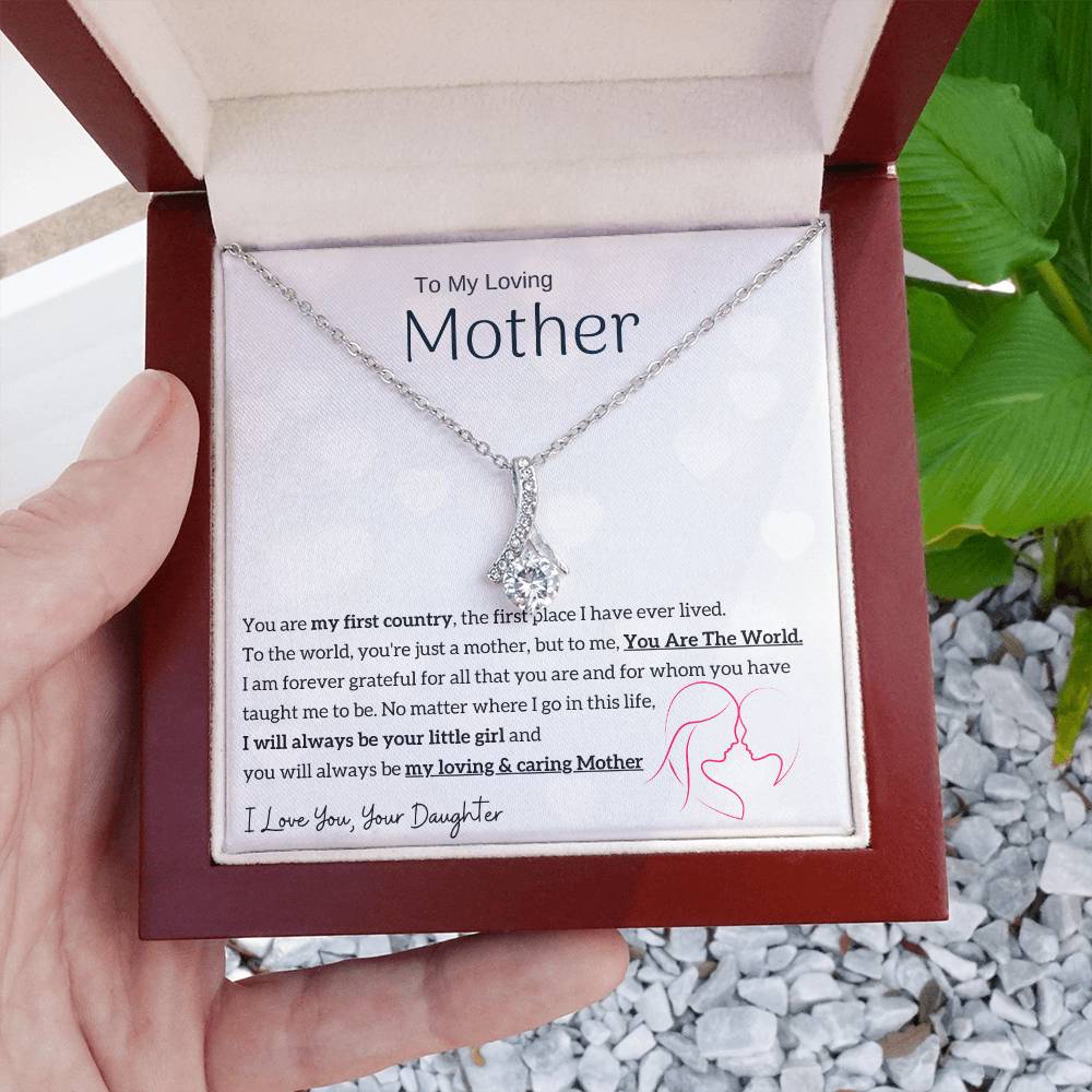 To My Loving Mother - You are my sunshine, I will always be your little girl (Limited Time Offer) - Alluring Beauty Necklace