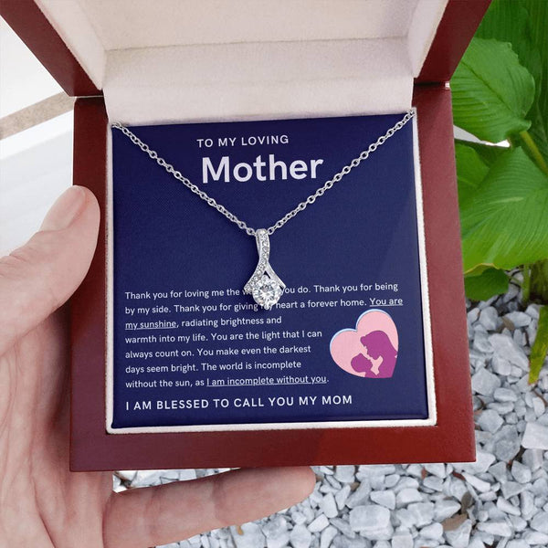 To My Loving Mother - You are my sunshine, radiating brightness into my life (Limited Time Offer) - Alluring Beauty Necklace