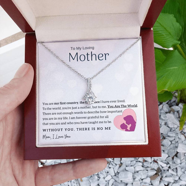 To My Loving Mother - You Are The World To Me! (Limited Time Offer) - Alluring Beauty Necklace
