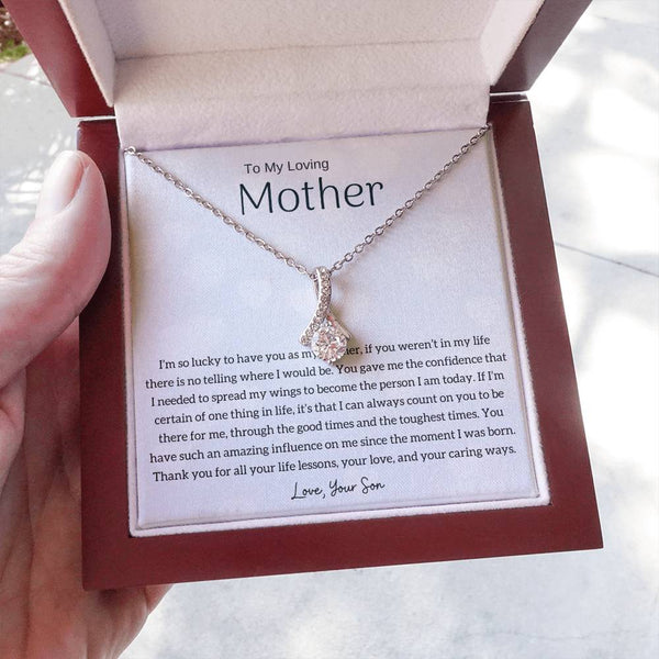 To My Loving Mother - I'm so lucky to have you as my mother! (Limited Time Offer) - Alluring Beauty Necklace