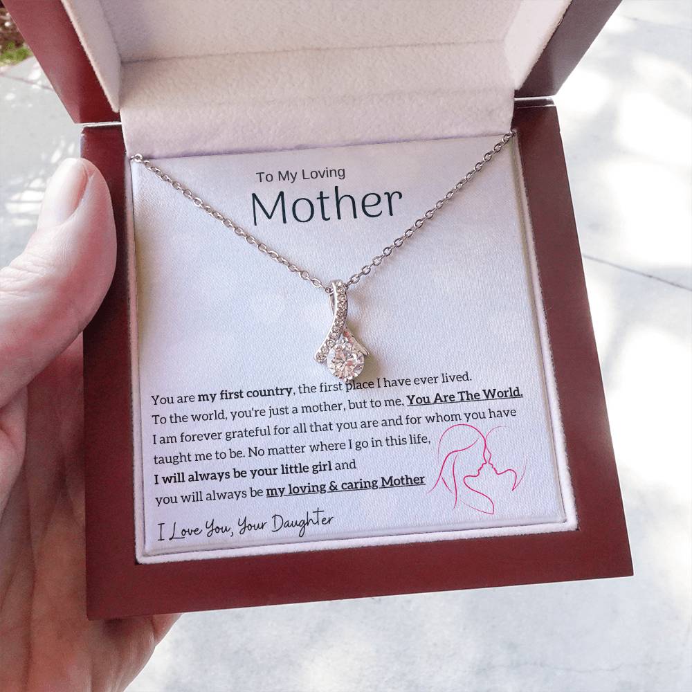 To My Loving Mother - You are my sunshine, I will always be your little girl (Limited Time Offer) - Alluring Beauty Necklace