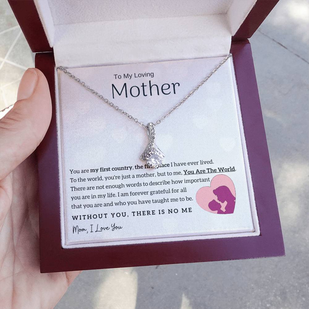 To My Loving Mother - You Are The World To Me! (Limited Time Offer) - Alluring Beauty Necklace