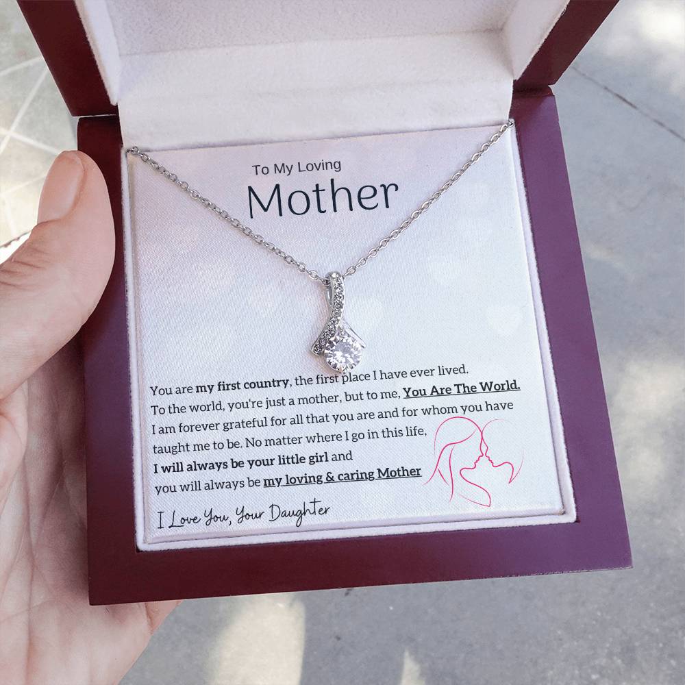 To My Loving Mother - You are my sunshine, I will always be your little girl (Limited Time Offer) - Alluring Beauty Necklace