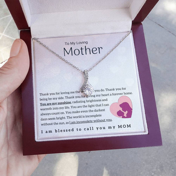 To My Loving Mother - You are my sunshine! (Limited Time Offer) - Alluring Beauty Necklace