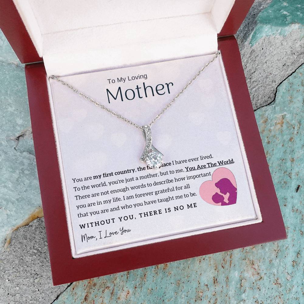 To My Loving Mother - You Are The World To Me! (Limited Time Offer) - Alluring Beauty Necklace