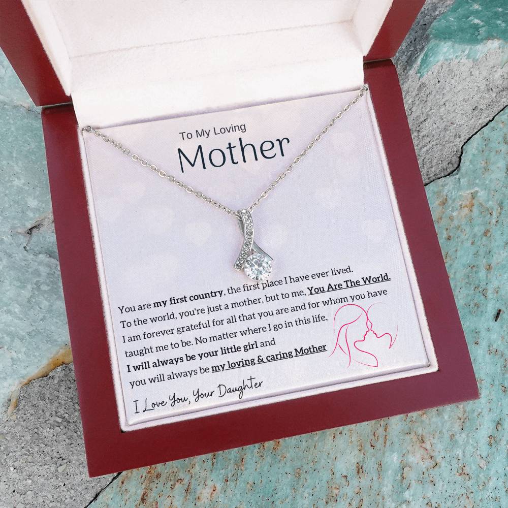 To My Loving Mother - You are my sunshine, I will always be your little girl (Limited Time Offer) - Alluring Beauty Necklace