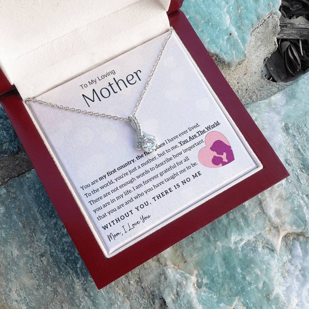 To My Loving Mother - You Are The World To Me! (Limited Time Offer) - Alluring Beauty Necklace