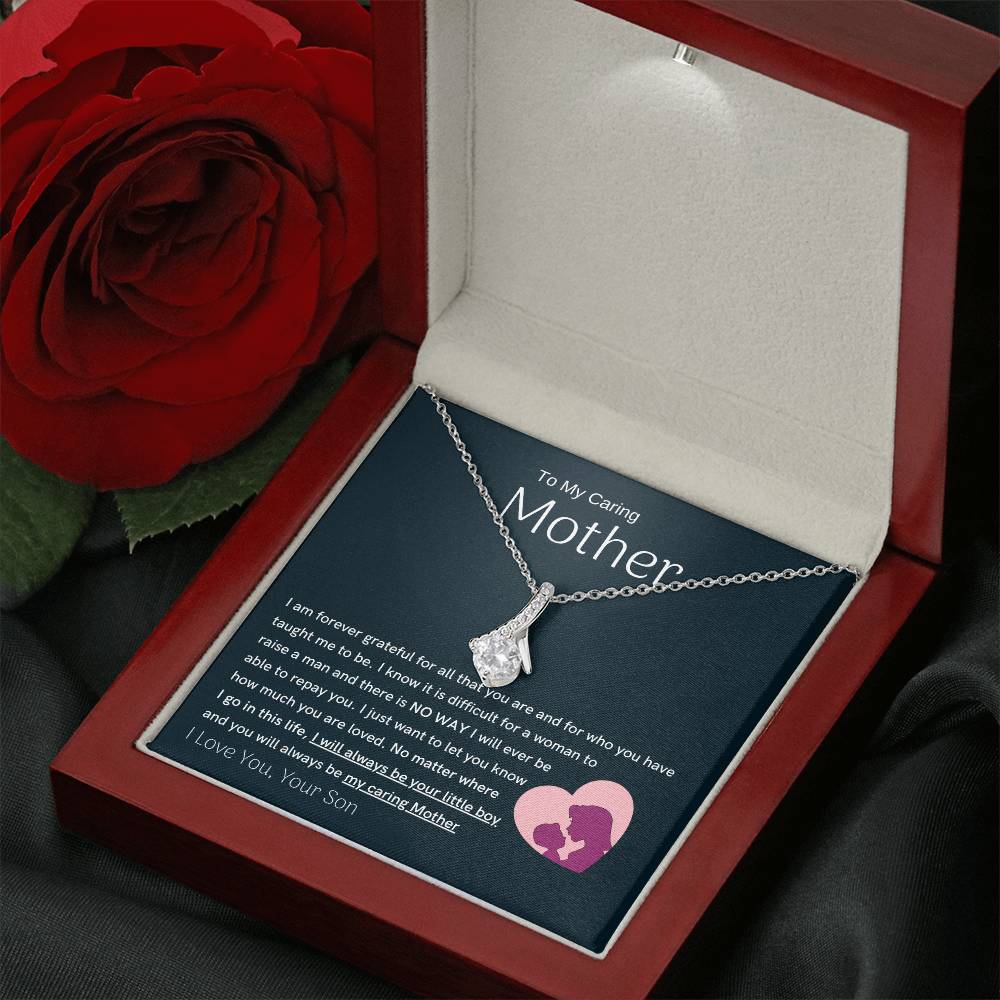 To My Loving Mother - You are my sunshine, I will always be your little boy (Limited Time Offer) - Alluring Beauty Necklace