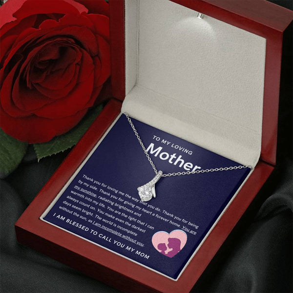 To My Loving Mother - You are my sunshine, radiating brightness into my life (Limited Time Offer) - Alluring Beauty Necklace