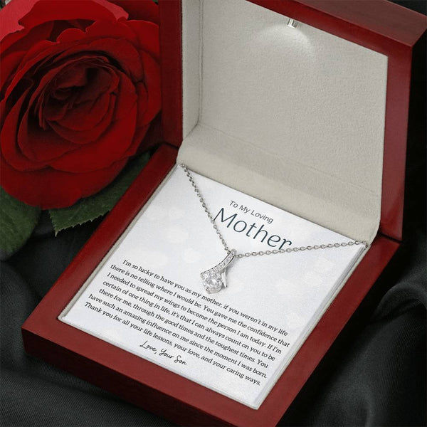 To My Loving Mother - I'm so lucky to have you as my mother! (Limited Time Offer) - Alluring Beauty Necklace