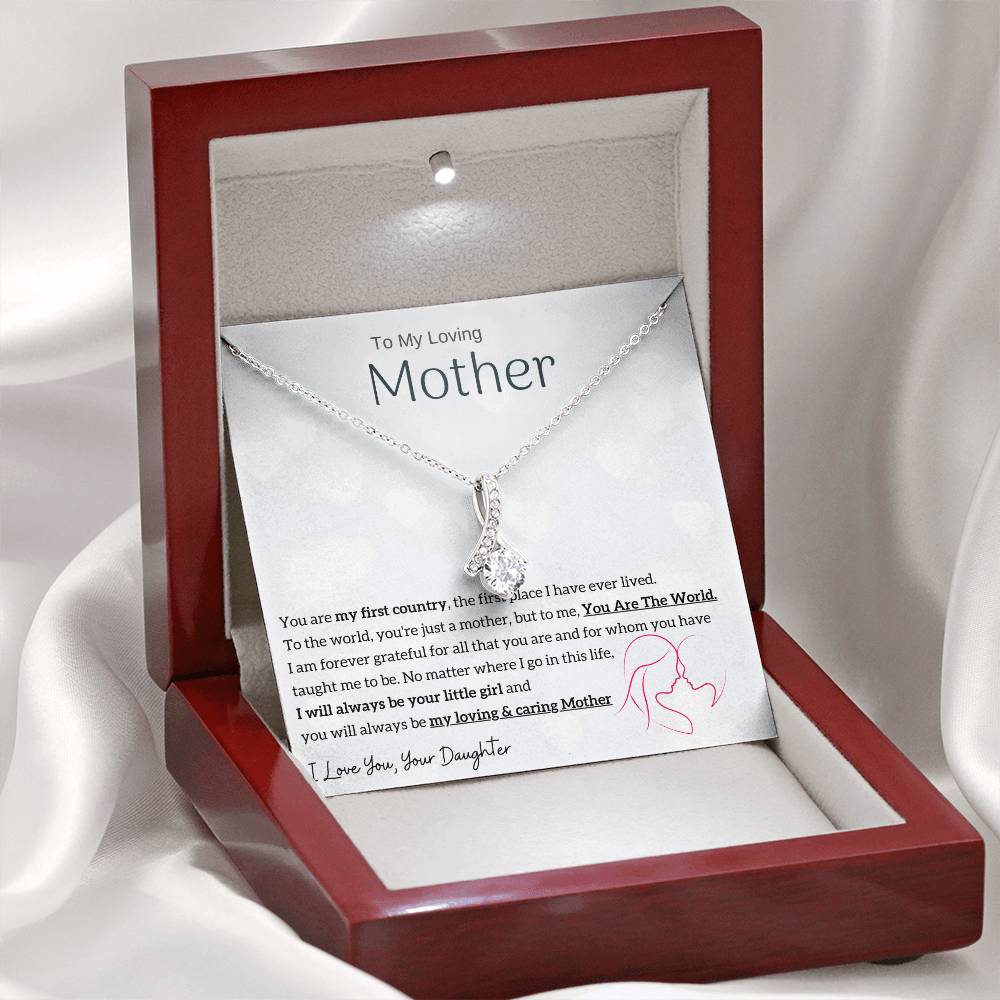 To My Loving Mother - You are my sunshine, I will always be your little girl (Limited Time Offer) - Alluring Beauty Necklace