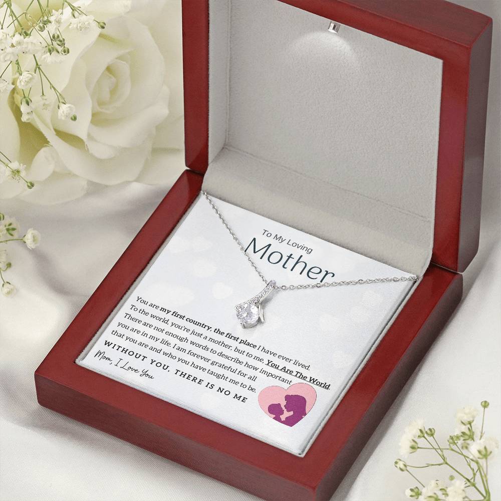 To My Loving Mother - You Are The World To Me! (Limited Time Offer) - Alluring Beauty Necklace