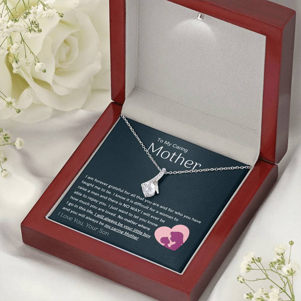 To My Loving Mother - You are my sunshine, I will always be your little boy (Limited Time Offer) - Alluring Beauty Necklace