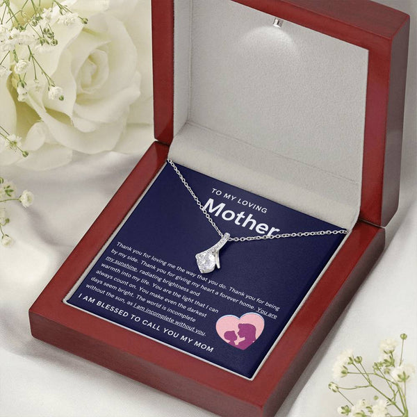 To My Loving Mother - You are my sunshine, radiating brightness into my life (Limited Time Offer) - Alluring Beauty Necklace