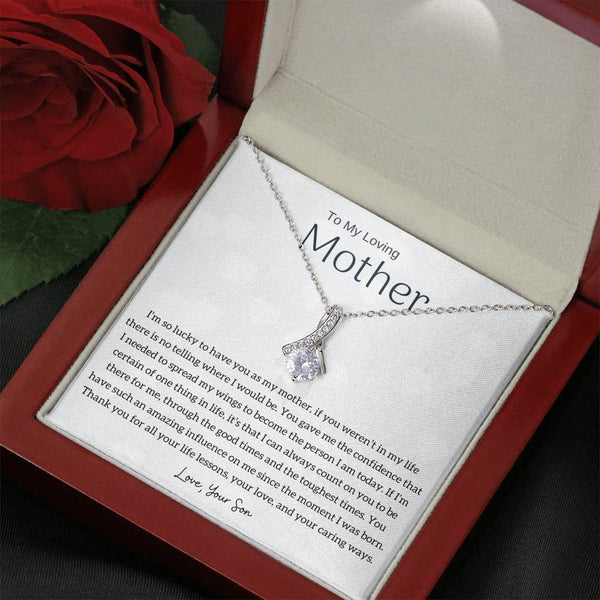 To My Loving Mother - I'm so lucky to have you as my mother! (Limited Time Offer) - Alluring Beauty Necklace