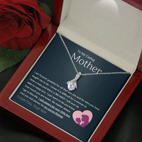 To My Loving Mother - You are my sunshine, I will always be your little boy (Limited Time Offer) - Alluring Beauty Necklace