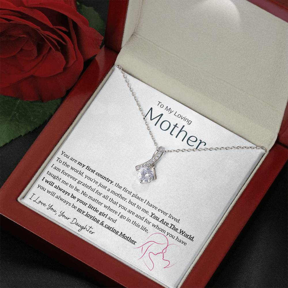 To My Loving Mother - You are my sunshine, I will always be your little girl (Limited Time Offer) - Alluring Beauty Necklace