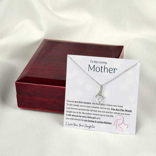 To My Loving Mother - You are my sunshine, I will always be your little girl (Limited Time Offer) - Alluring Beauty Necklace