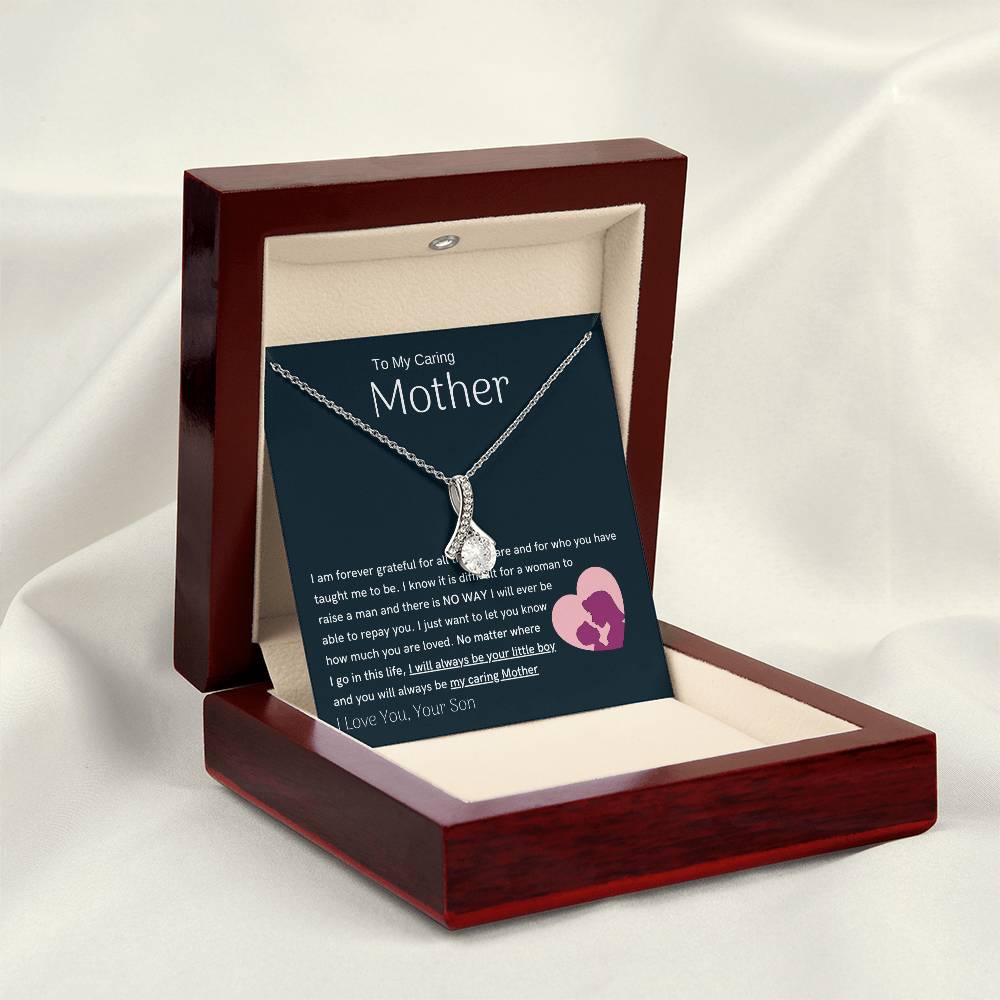 To My Loving Mother - You are my sunshine, I will always be your little boy (Limited Time Offer) - Alluring Beauty Necklace