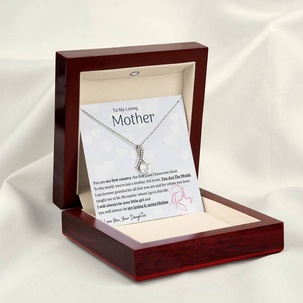 To My Loving Mother - You are my sunshine, I will always be your little girl (Limited Time Offer) - Alluring Beauty Necklace